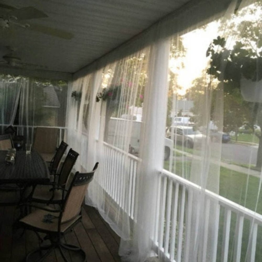 6 Panel White Netting mosquito Curtain ikea - Picture 2 of 5